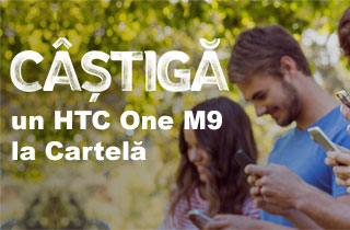Castiga un HTC One M9 la Cartelă